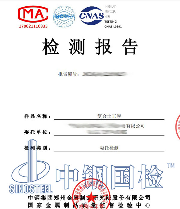 土工膜焊缝检测报告
