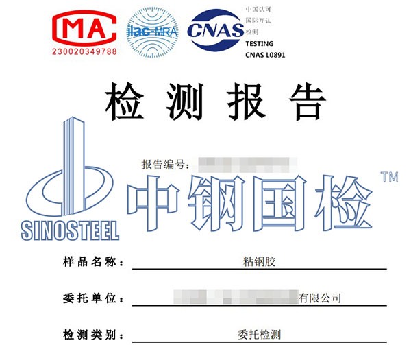 粘钢胶检测报告