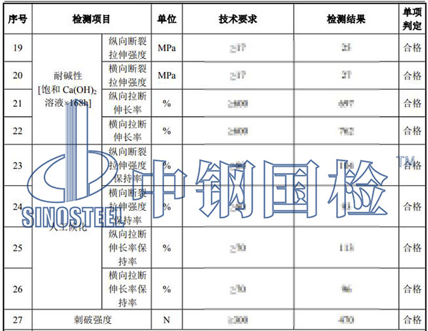 隧道防水板检测结果